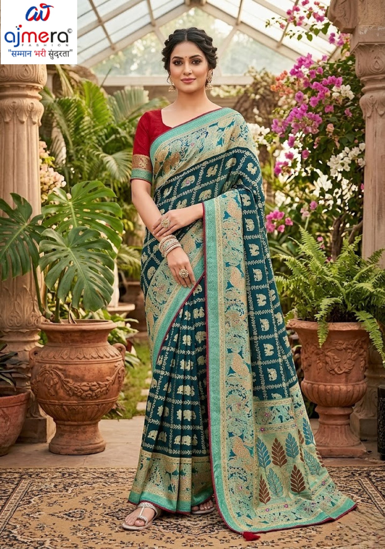 Trendy Printed Saree with Blouse Piece for Women’s Ethnic Wardrobe | VDT-TESLA BRASSO-02
