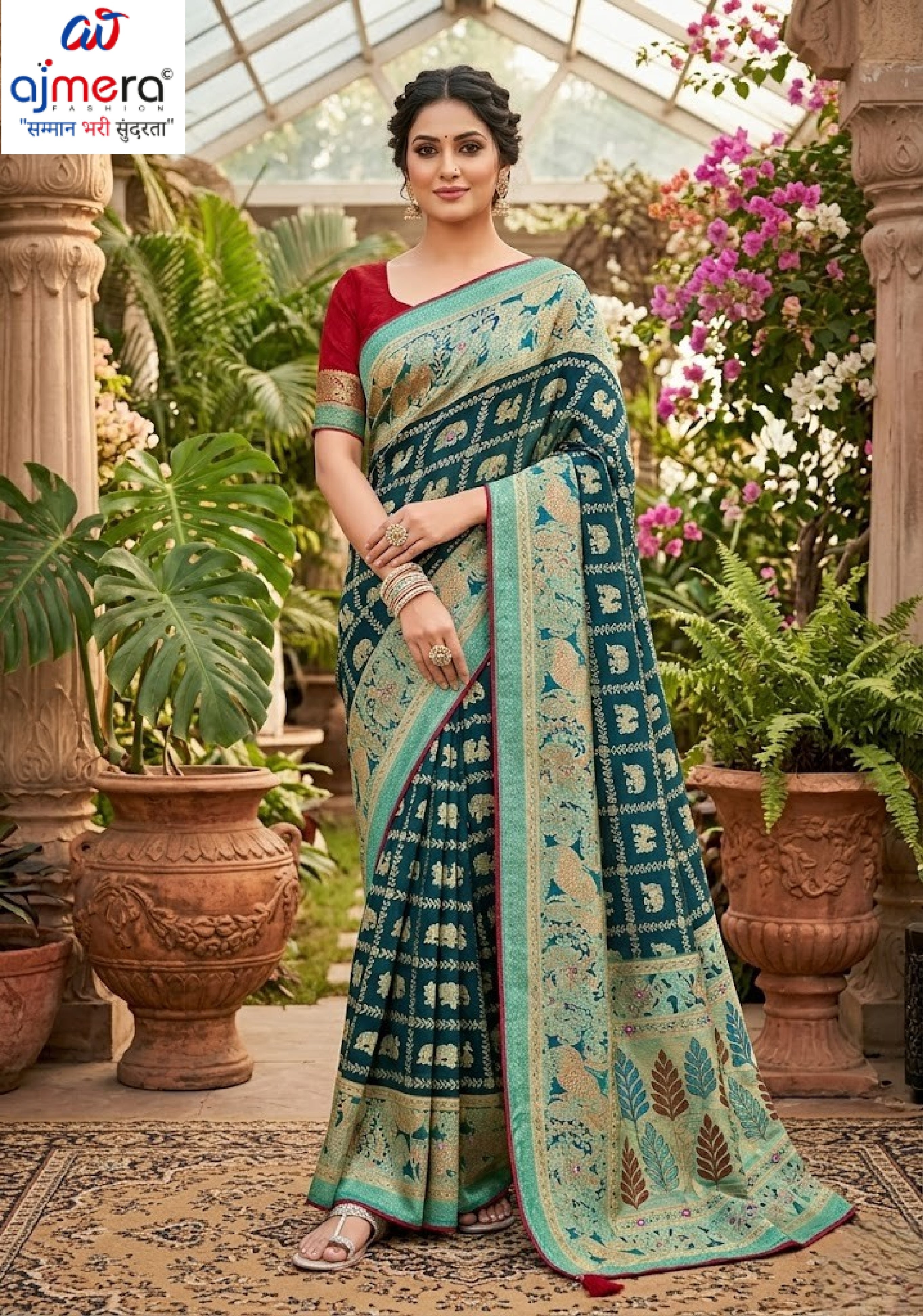 Trendy Printed Saree with Blouse Piece for Women’s Ethnic Wardrobe | VDT-TESLA BRASSO-02