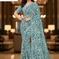 Fashionable Printed Saree with Blouse Piece for Festive Collection | GLC-TARASHA