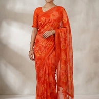 Fancy Print Loose Saree with Blouse for Premium Ethnic and Traditional Wear | BMS-DEEPIKA