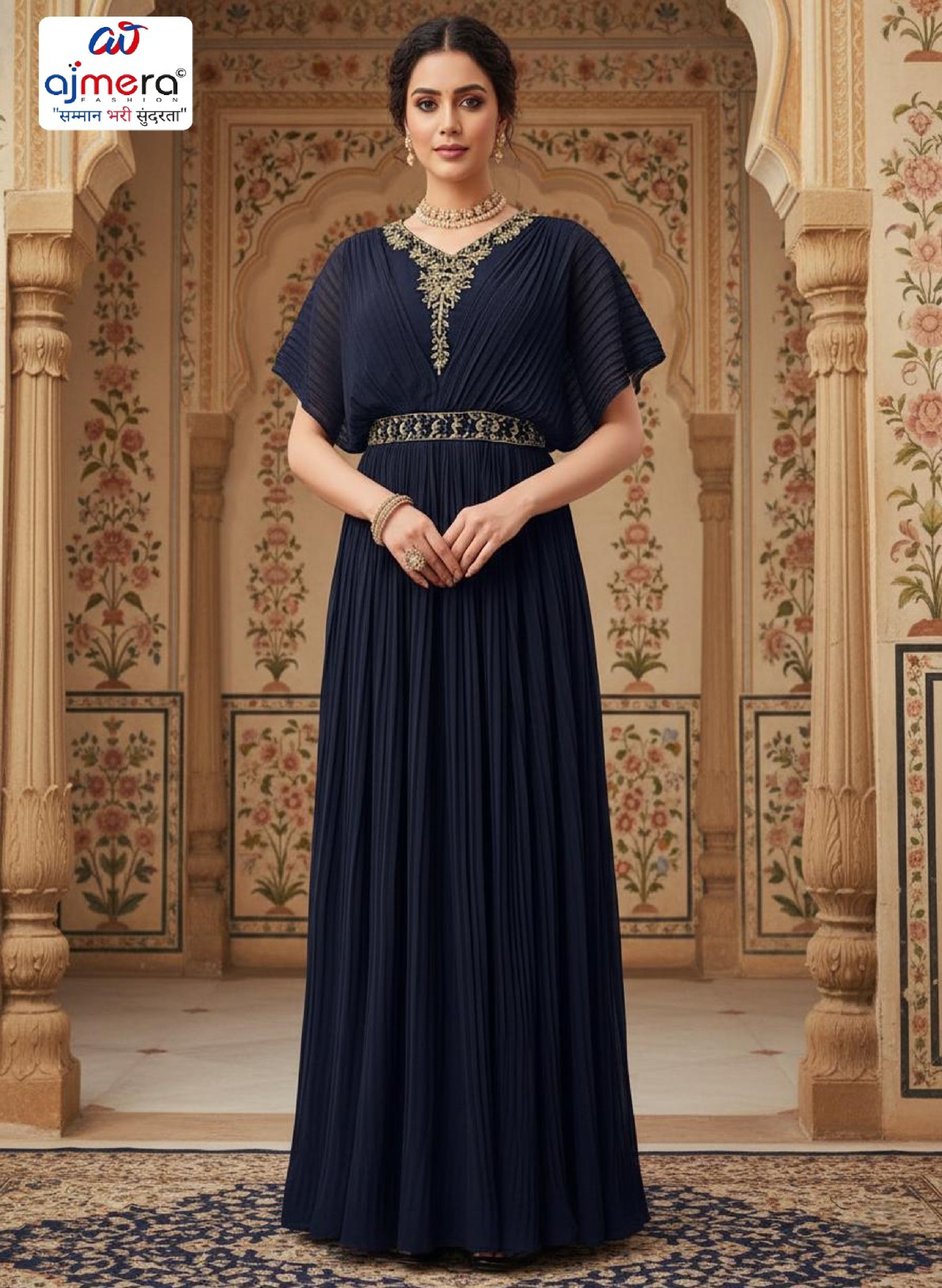 Elegant Georgette Designer Party Wear Gown for Women | PNC-1004