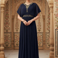 Elegant Georgette Designer Party Wear Gown for Women | PNC-1004