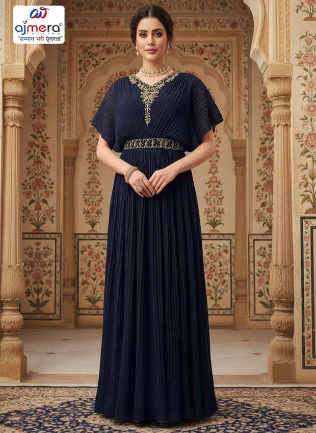 Elegant Georgette Designer Party Wear Gown for Women | PNC-1004