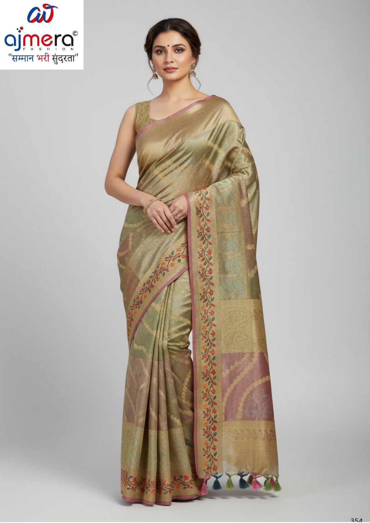 Graceful Jacquard Silk Saree with Blouse Piece for Timeless Ethnic Fashion | SOJ-MANORATH TISSUE