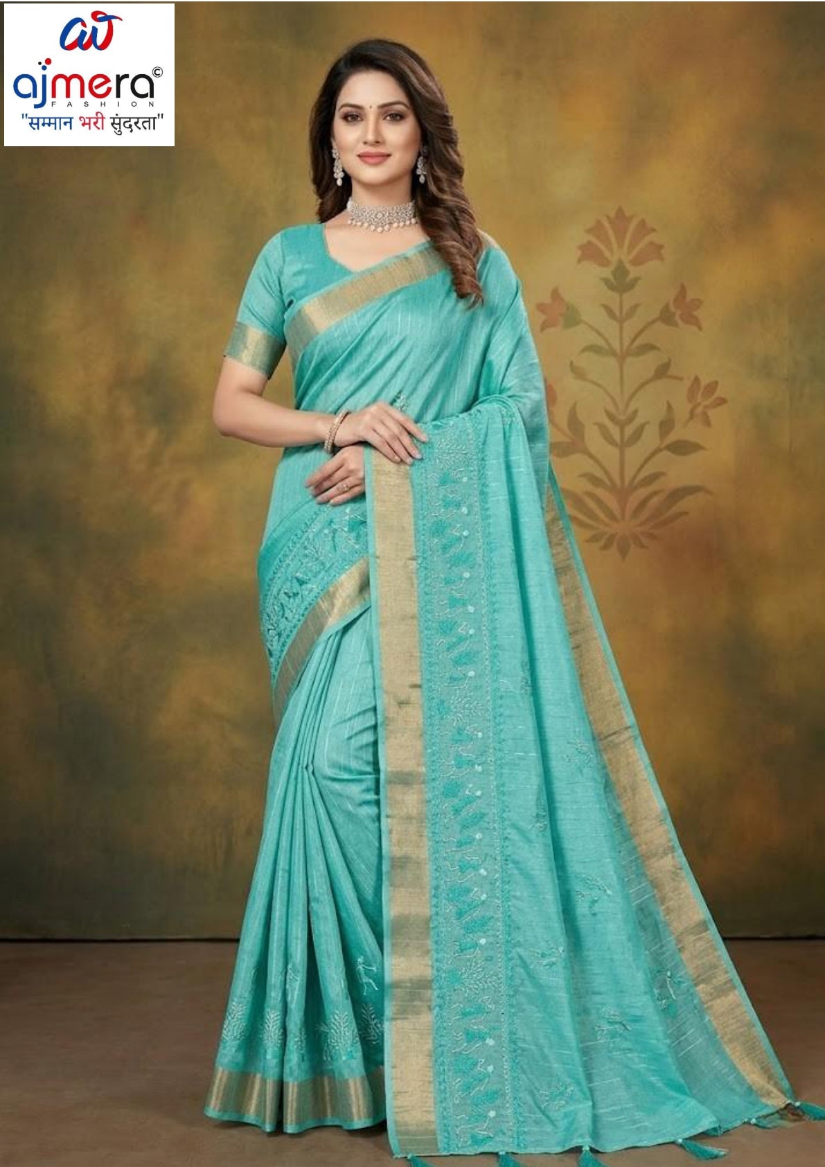 Premium Jacquard Silk Saree with Matching Blouse Piece for Ethnic Celebrations | MTE-25352