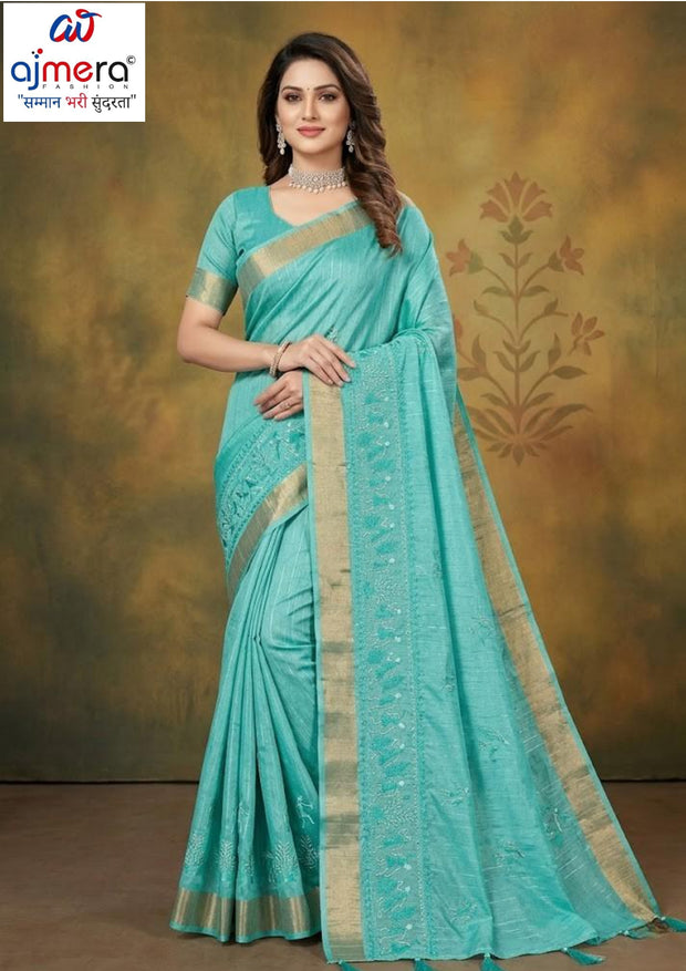Premium Jacquard Silk Saree with Matching Blouse Piece for Ethnic Celebrations | MTE-25352