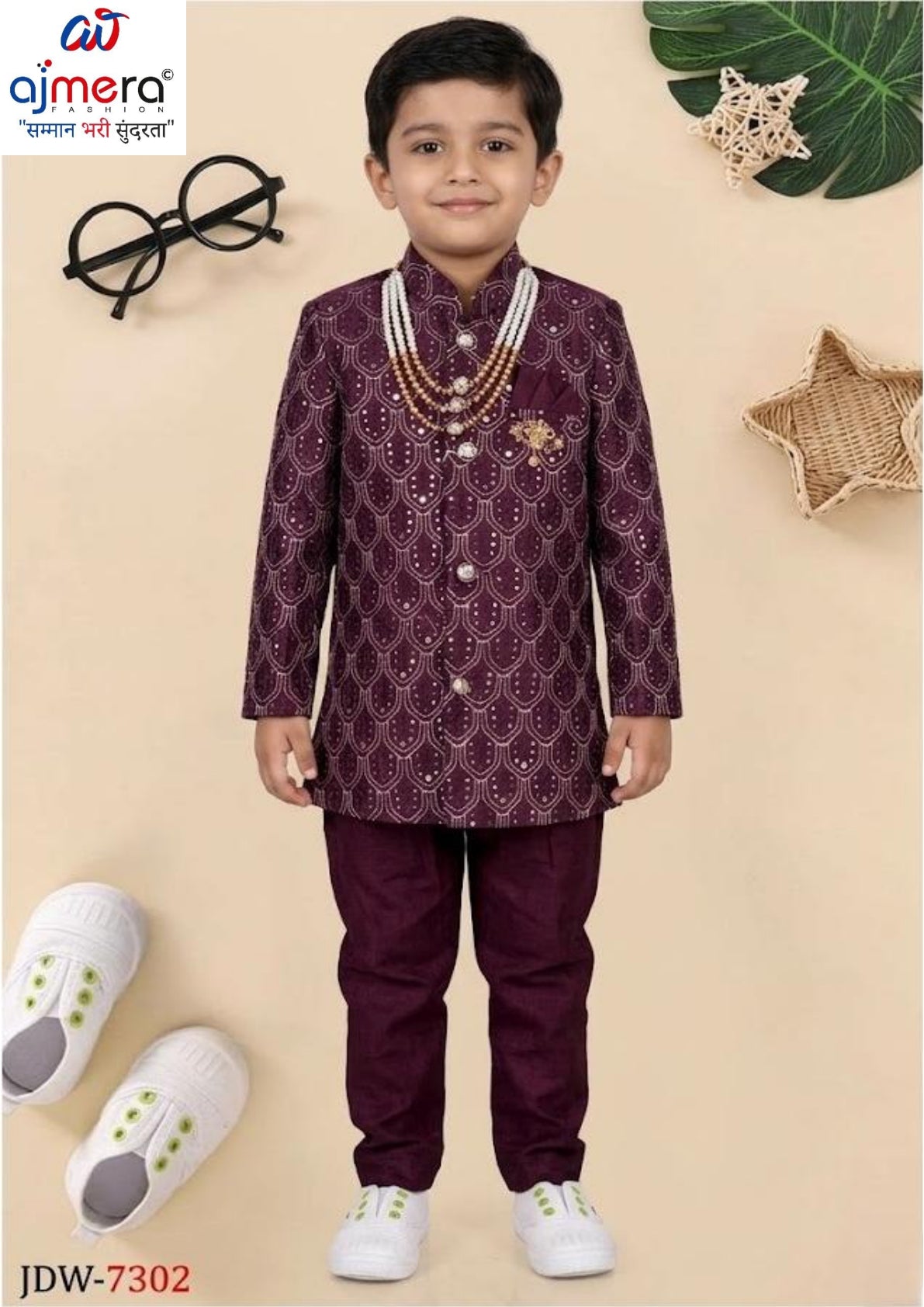 Kids Indo Western Dress Wholesale | JDW-7302