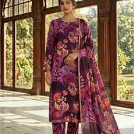 Premium Designer Unstitched Suit Set | ROL-SILKY