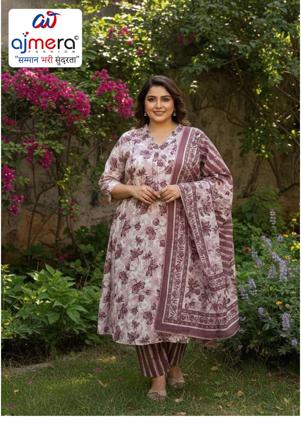 Designer Plus Size Kurti Set for Women | ASF-P2001