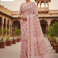 Exclusive Rapier Silk Matching Saree With Blouse Piece | YDP-MAL COTTON PATI