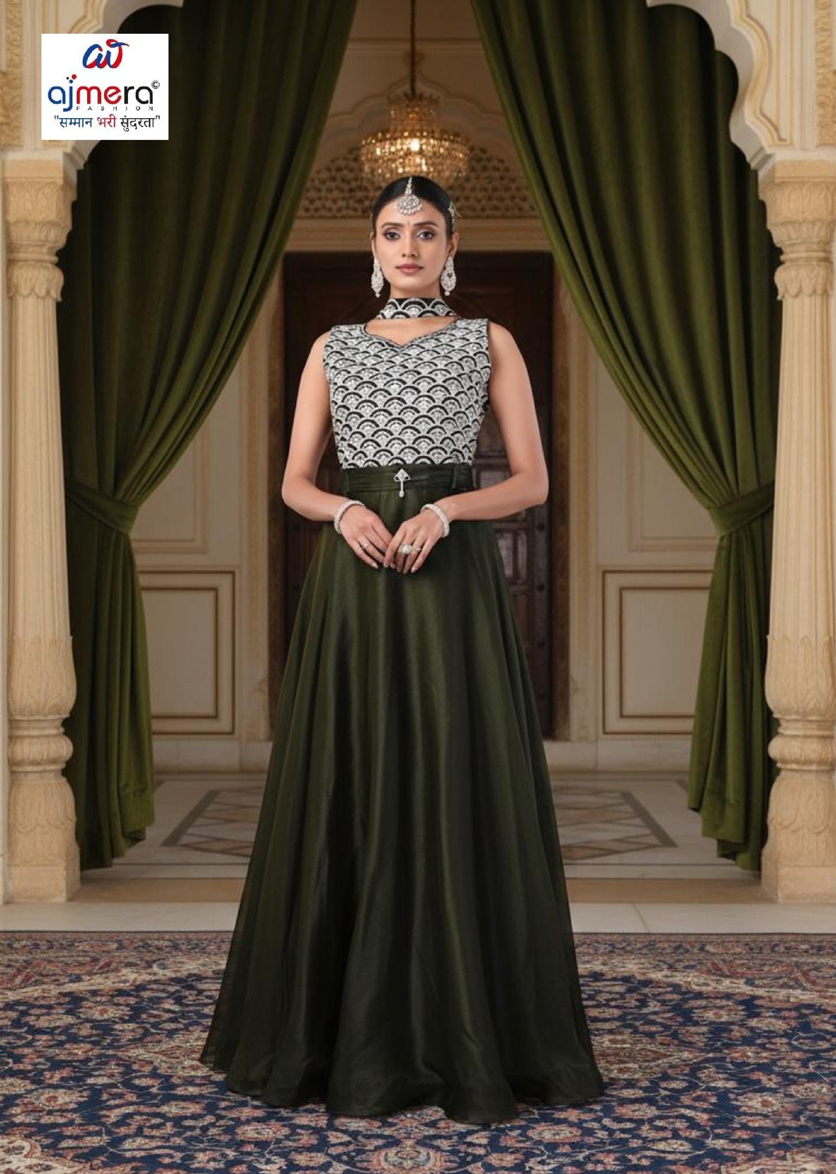 Elegant Jimichu Designer Party Wear Gown for Women | SHP-4192