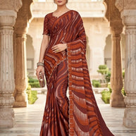 Trendy Printed Saree with Blouse Piece for Women’s Ethnic Wardrobe  | RDD-ZIYA
