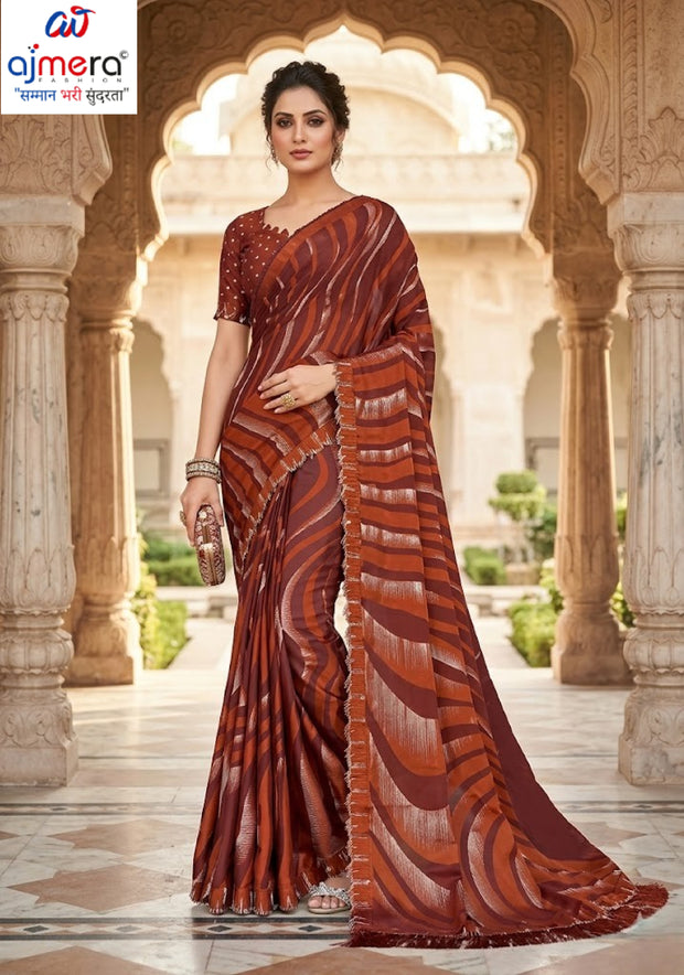 Trendy Printed Saree with Blouse Piece for Women’s Ethnic Wardrobe  | RDD-ZIYA