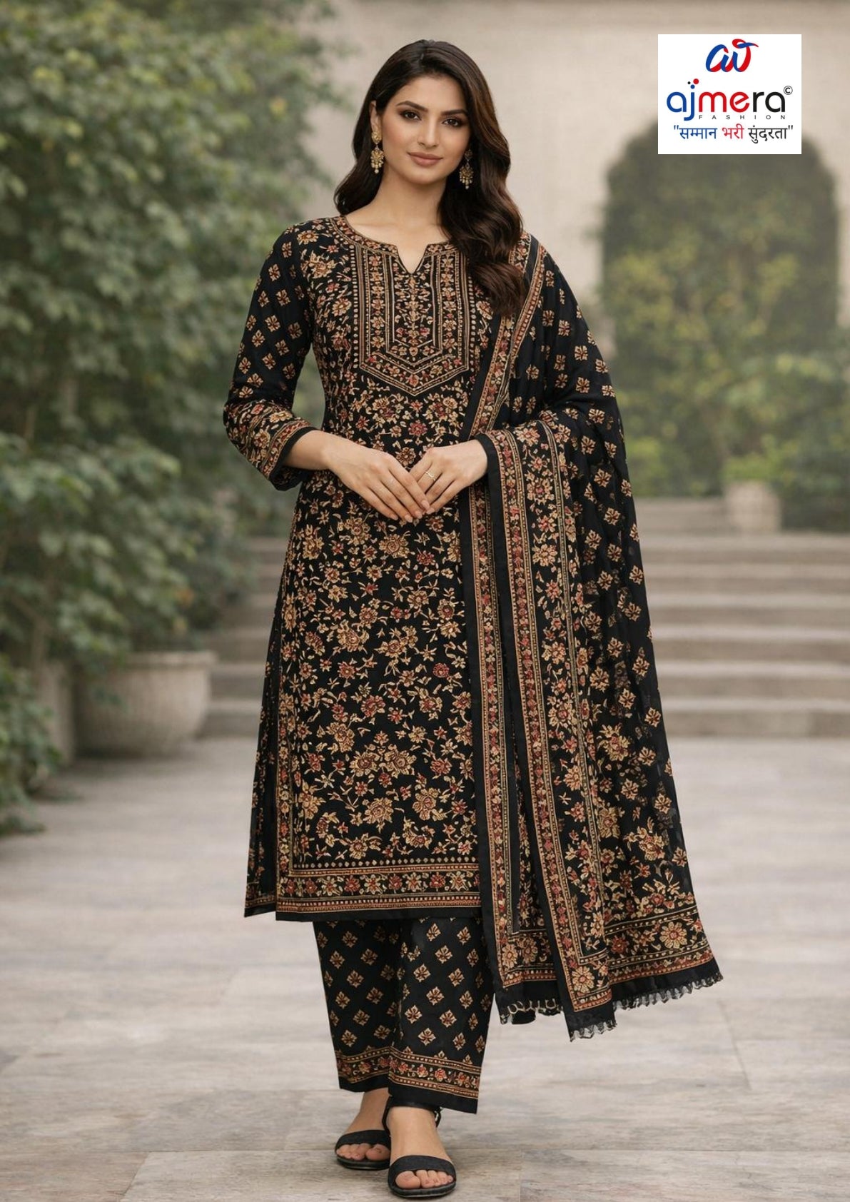Premium Cotton Unstitched Suit Set | NCY-BANI-1