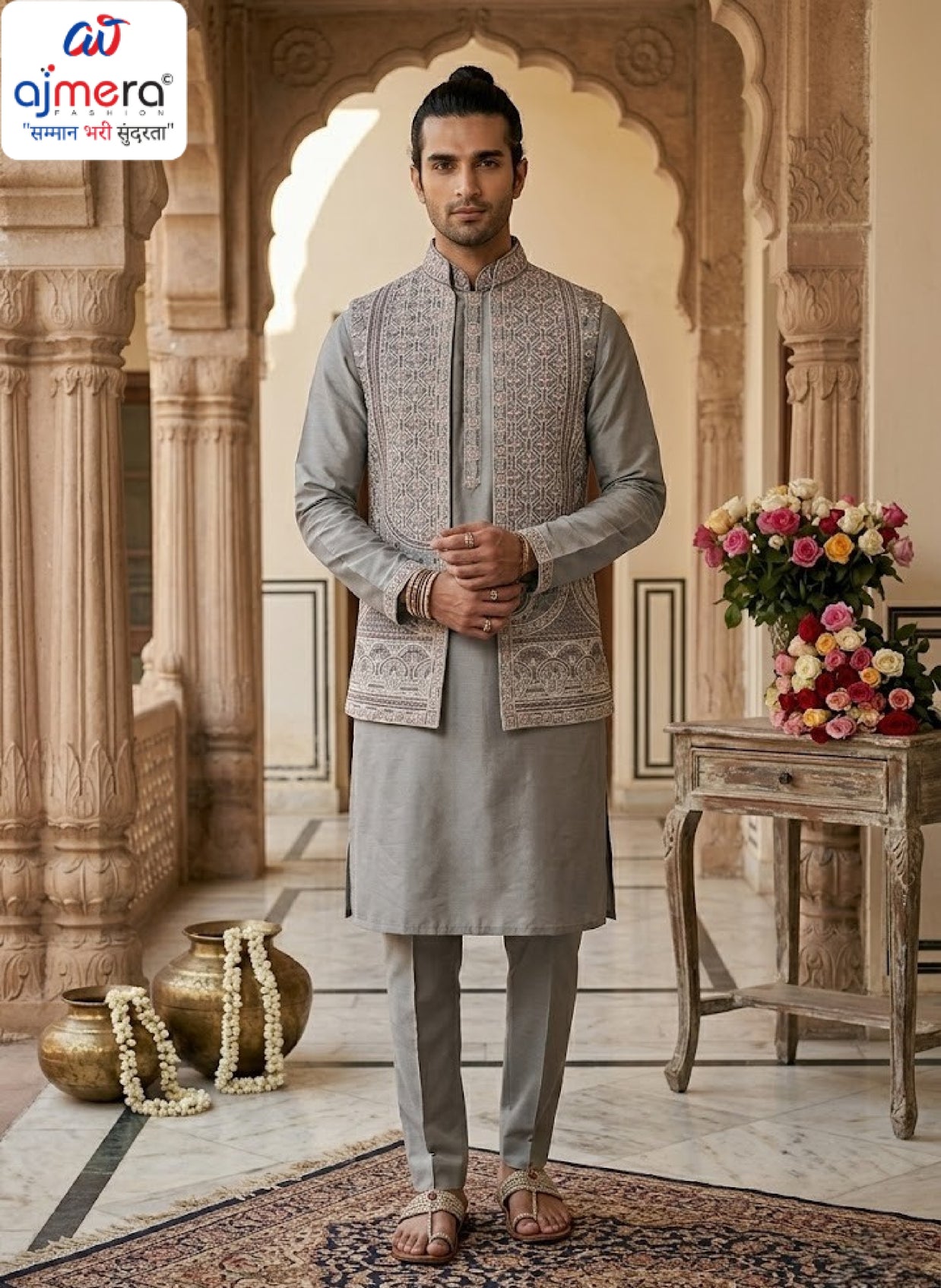 Premium Men's Kurta & Payjama for Wedding & Festive Wear | SNA-MKP13002