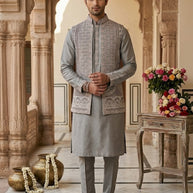 Premium Men's Kurta & Payjama for Wedding & Festive Wear | SNA-MKP13002