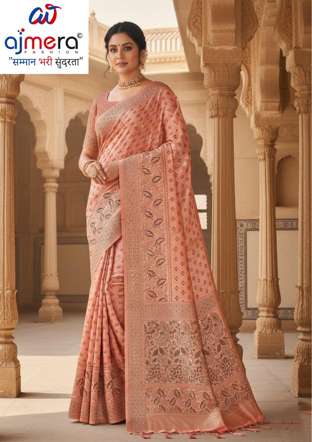 Classic Jacquard Silk Saree with Blouse Piece for Elegant Traditional Look | DS-JYOTI