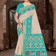 Beautiful Jacquard Silk Saree With Blouse Piece | TUL-SIDDHI COTTON