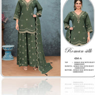Designer Premium Pakistani Cotton Suit for Women | FPJ-4261