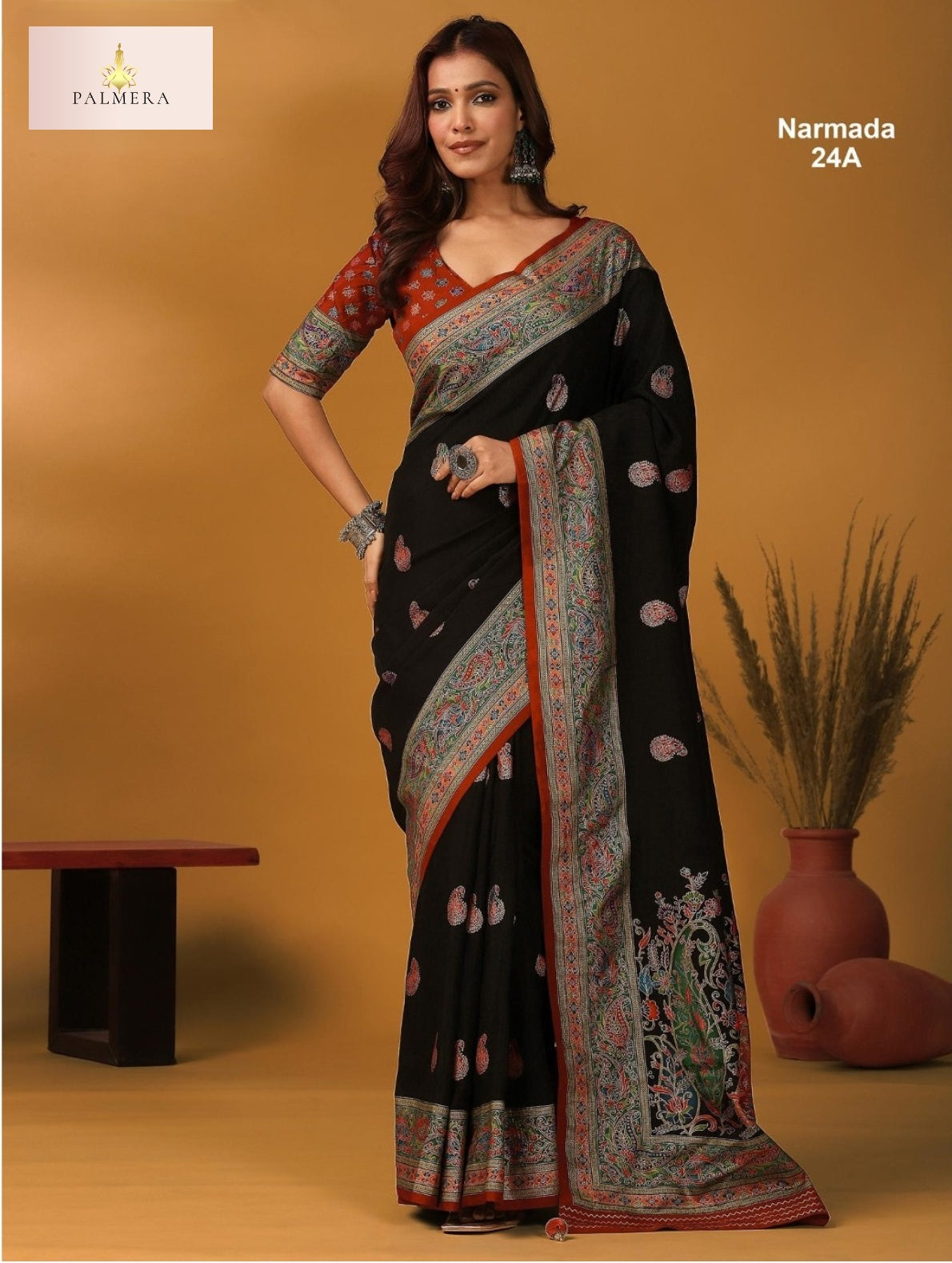 Palmera Saree Manufacturer and Palmera Saree Supplier | ALL-NARMADA-24