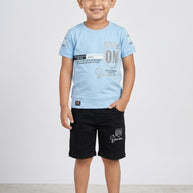 Kids Half Shirt & Half Pant Set Wholesale in Surat | AF1222668
