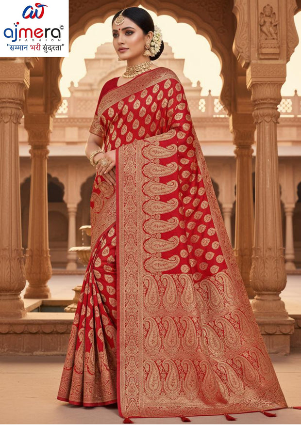 Premium Jacquard Silk Saree with Matching Blouse Piece for Ethnic Celebrations | MTE-25106
