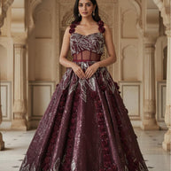 Designer Net Gown for Women | SDO-065A-27