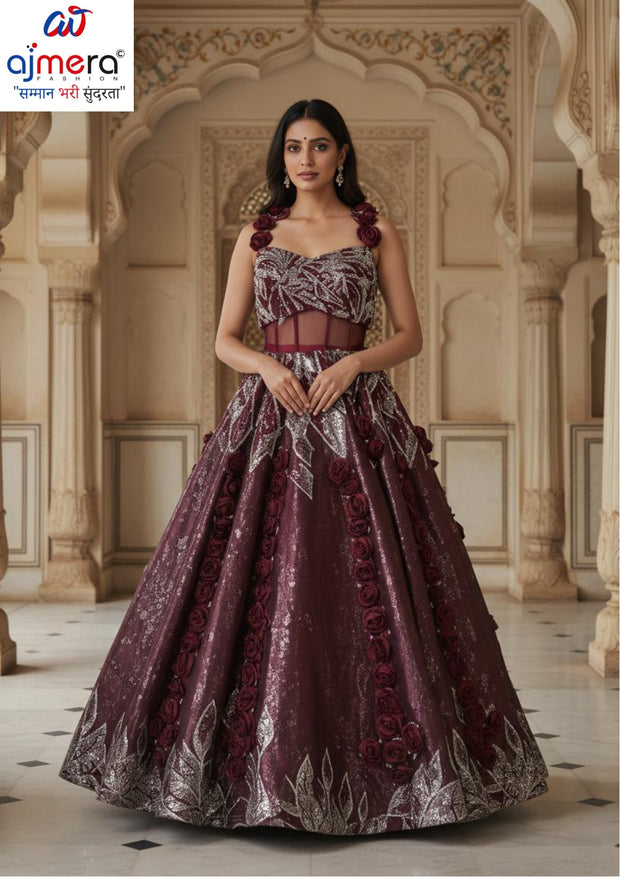 Designer Net Gown for Women | SDO-065A-27