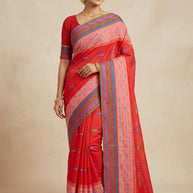 Wholesale Cotton Saree with Without Blouse for Premium Ethnic and Traditional Wear | NDN-HANDLOOM SAREE-418