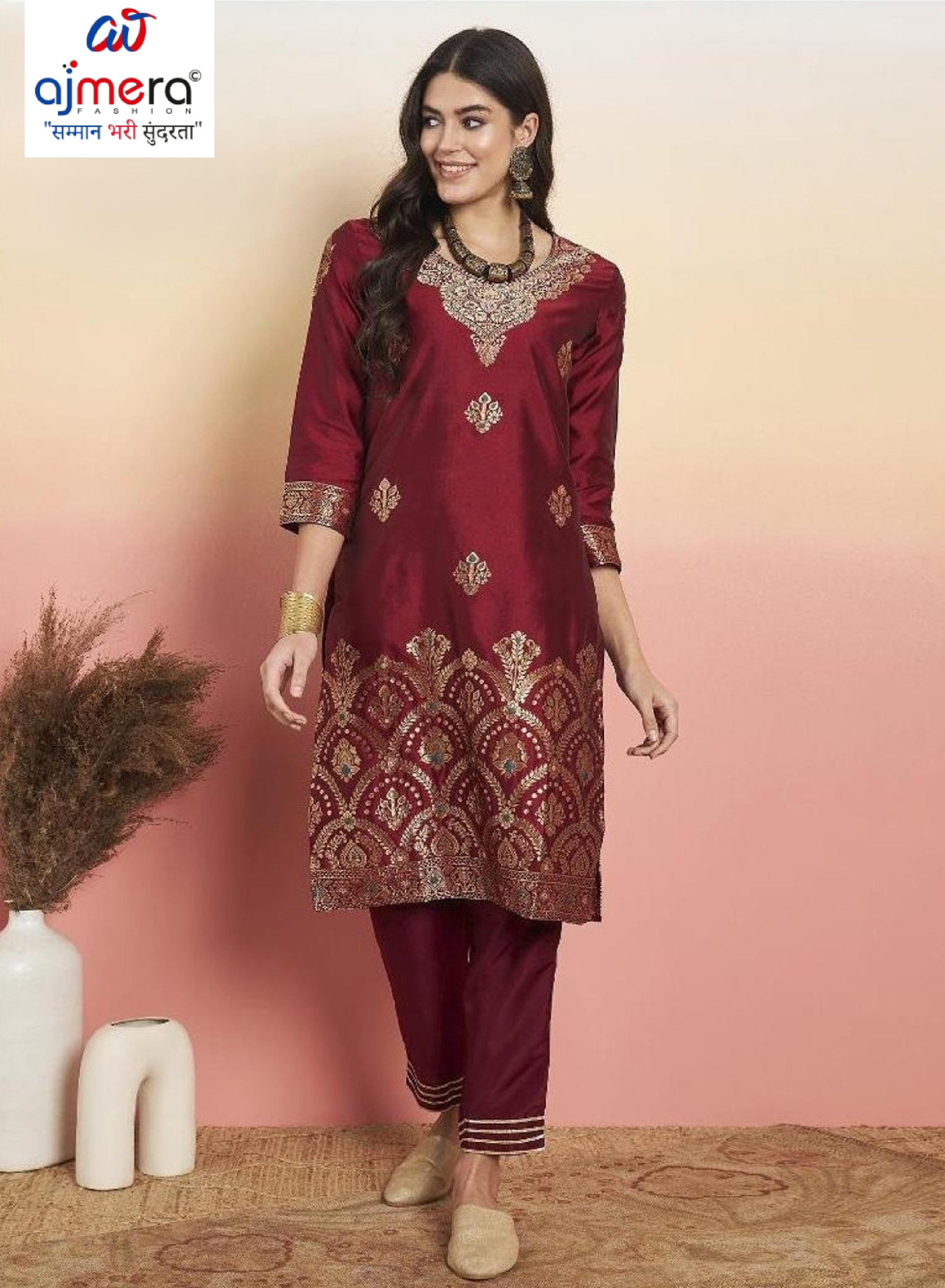 Designer Premium Ethnic Kurti Set for Women | INDO-KS9MR4968