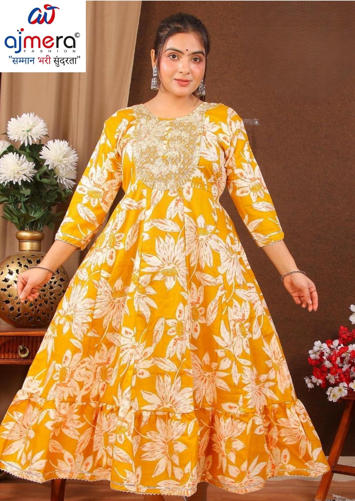 Designer Rayon Kurti for Women | JNF-GHERA KURTI RAYON