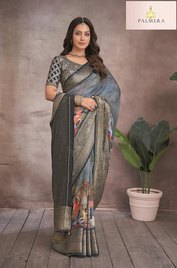 Adhira Dola Saree with Blouse for Elegant Wedding and Party Wear | ALL-ADHIRA-168