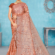Chic Printed Saree with Blouse Piece for Sophisticated Ethnic Style | SNR-BEAUTY SILK