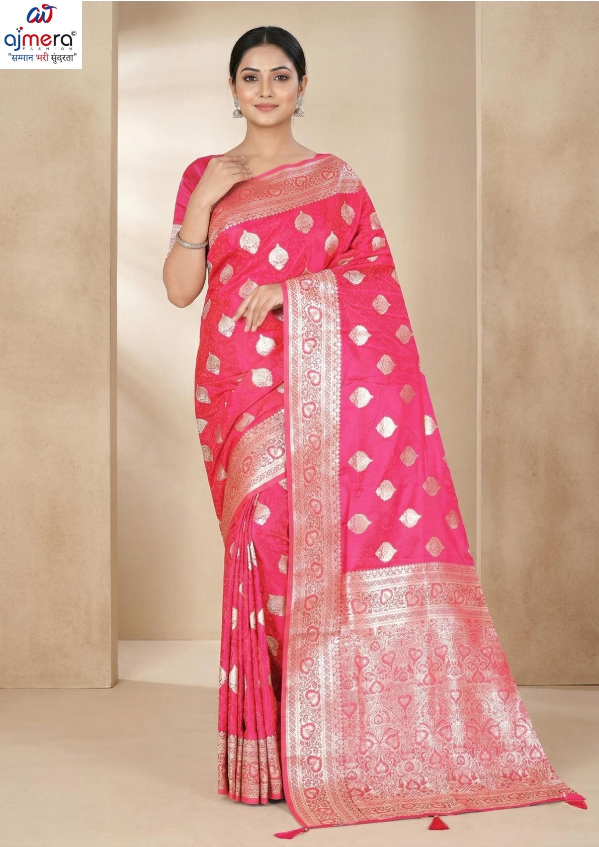 Versatile Rapier Silk Matching Saree With Blouse Piece | VDX-MUSKAN SILK