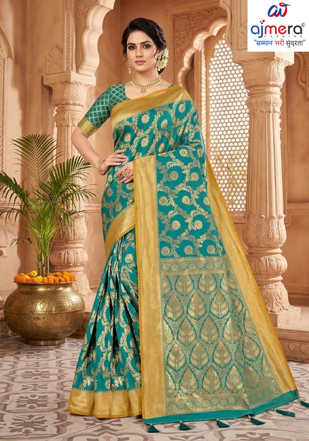 Trendy Jacquard Silk Saree With Blouse Piece | DBU-BANARASI SILK VOL-1