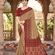 Trendy Printed Saree with Blouse Piece for Women’s Ethnic Wardrobe | PUS-DREAM GIRL-513