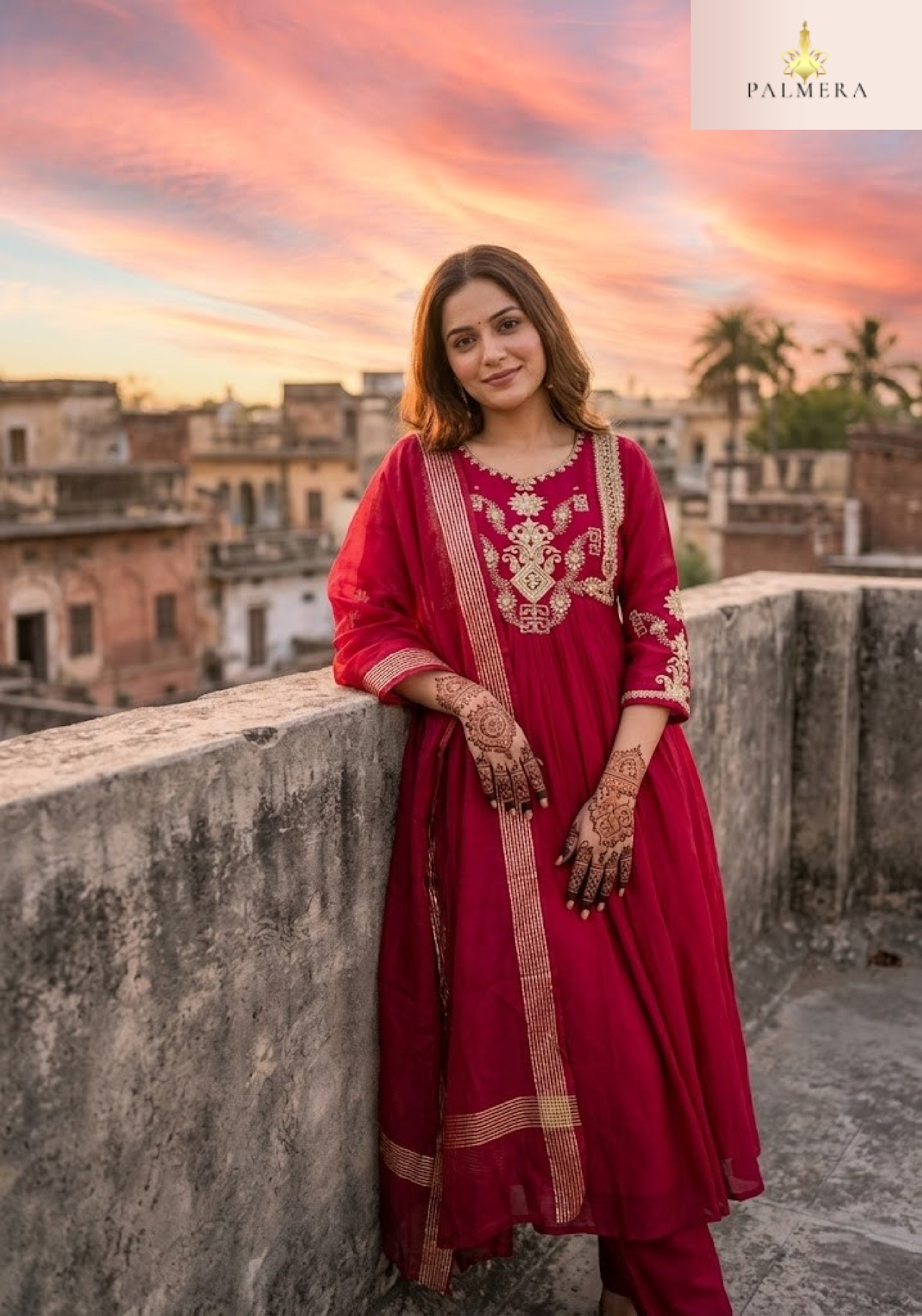 Elegant Designer Palmera Kurti Set for Women | MIK-368B