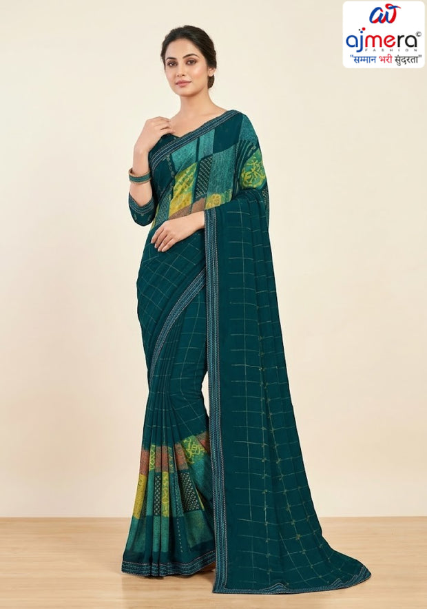 Exclusive Printed Saree without Blouse for Elegant Ethnic Look | SGR-RESHMA