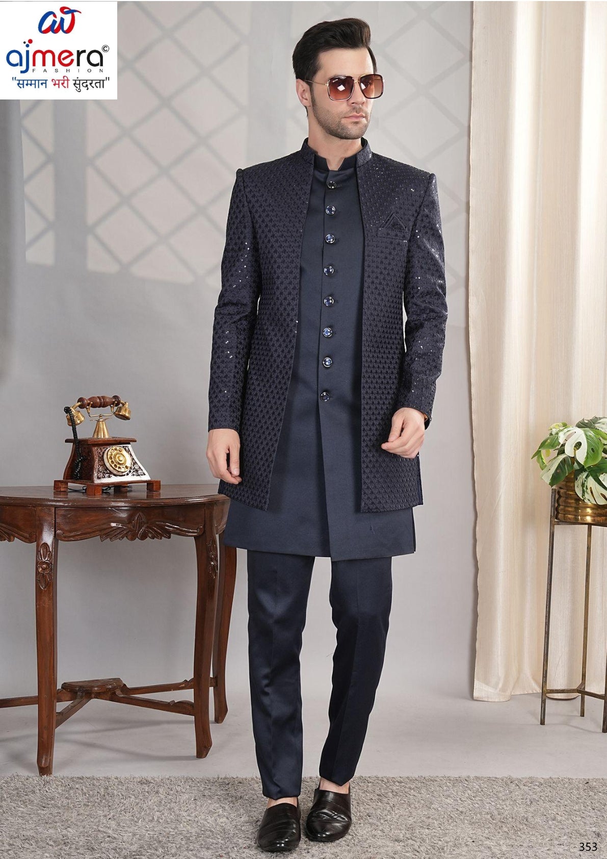Premium Men's Indo Western for Wedding & Party Wear | SNA-MIN11496