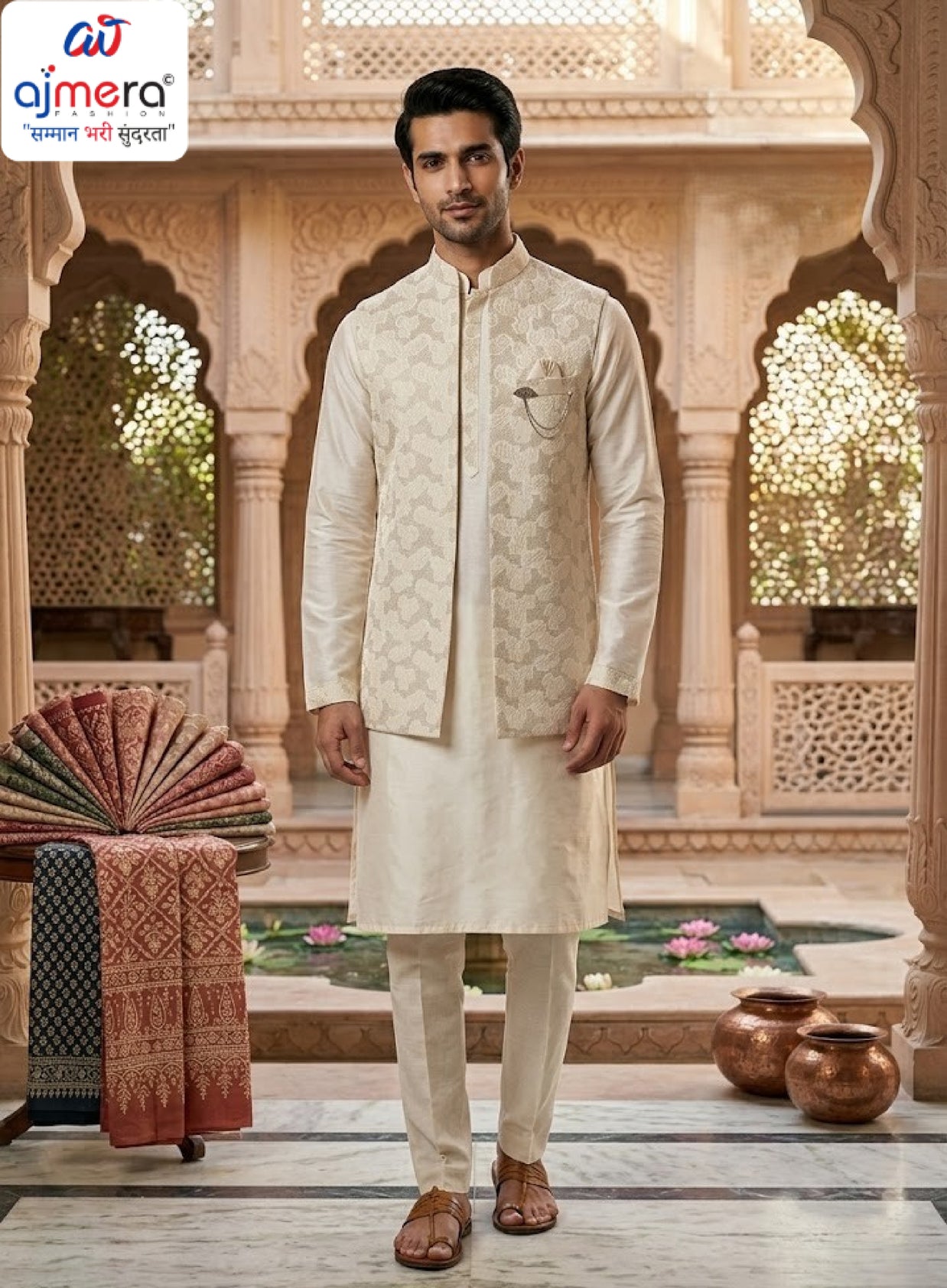 Premium Men's Kurta & Payjama for Wedding & Festive Wear | SNA-MKP12760