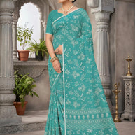 Trendy Printed Saree with Blouse Piece for Women’s Ethnic Wardrobe  | GLC-ANGEL