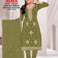 Premium Georgette Unstitched Suit Set | KVF-MBA