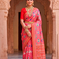 Palmera Saree Wholesaler and Palmera Saree Supplier | ALL-SWARN PATOLA-05