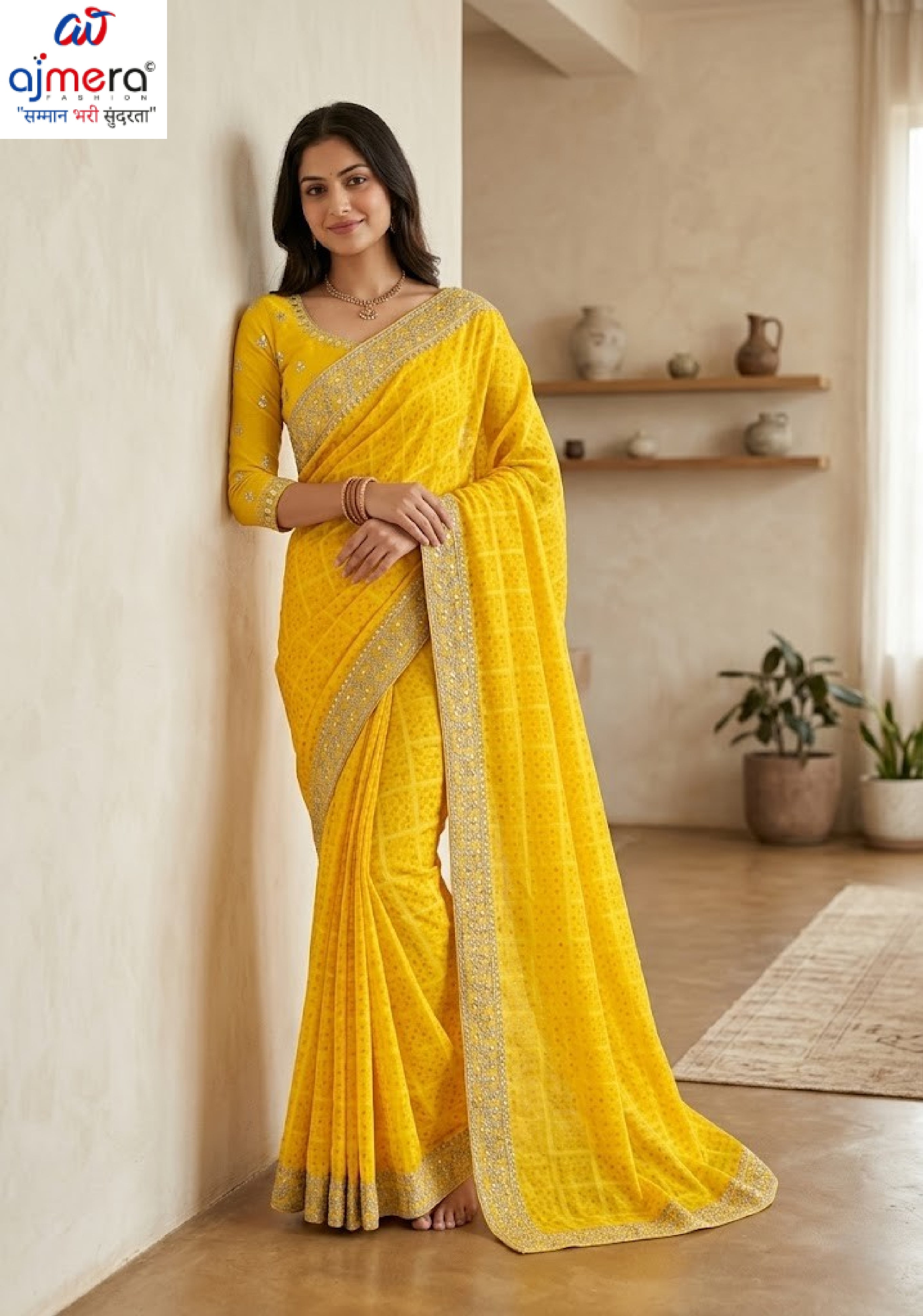 Beautiful Printed Saree with Blouse Piece for Cultural Celebrations  | TD-MAKKHAN MALAI