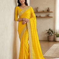 Beautiful Printed Saree with Blouse Piece for Cultural Celebrations  | TD-MAKKHAN MALAI