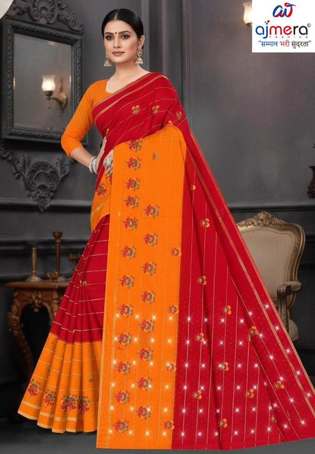 Suti Cotton Saree with Blouse Piece for Premium Ethnic and Traditional Wear | BRK-SOFIA BP