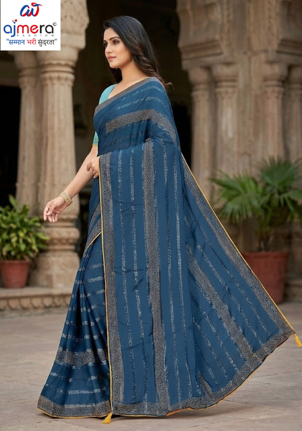 Fancy Dyed Matching Saree with Blouse Piece for Premium Ethnic and Traditional Wear | RAL-JUGNU