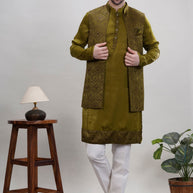 Premium Men's Kurta & Payjama for Wedding & Festive Wear | SNA-MKP12713