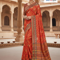 Elegant Rapier Silk Matching Saree With Blouse Piece | YDP-SUMAN