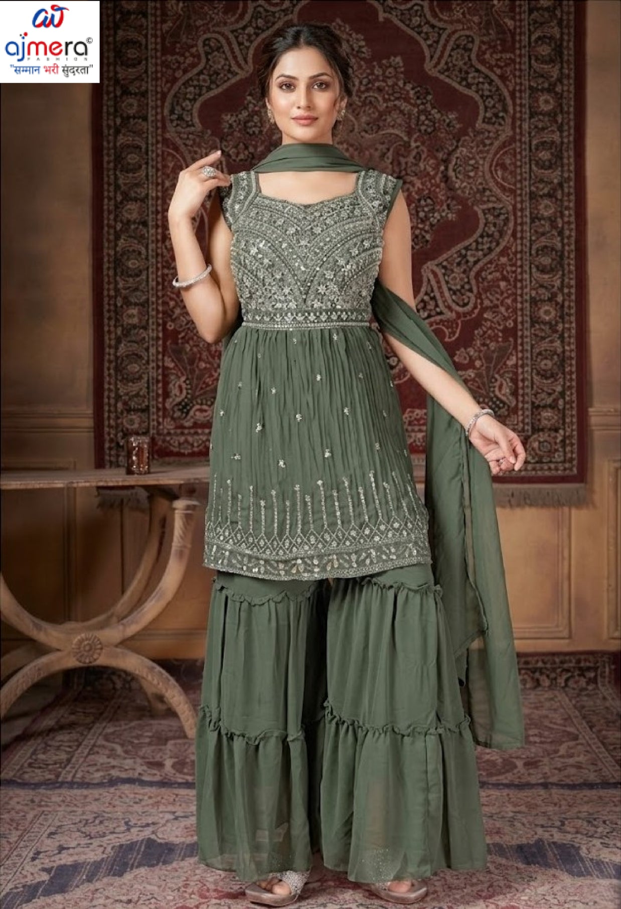 Designer Georgette Gown for Women | PNC-SWEETY-1